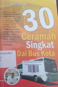 Image of 30 Ceramah Singkat Dai Bus Kota