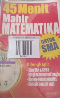 Image of 45 Menit Mahir Matematika Untuk SMA