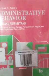 Image of Administrative  Behavior