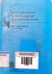 Image of An Introduction To Second Language Acquistion Research