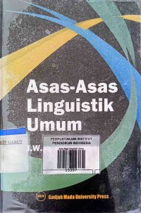 Image of Asas Asas Linguistik Umum