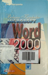 Image of Belajar Komputer Microsoft Word 2000