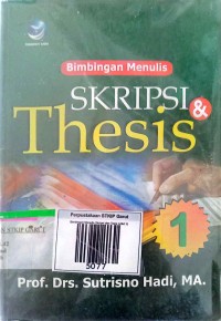 Image of Bimbingan Menulis Skripsi & Thesis JIlid 1