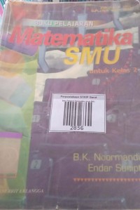 Image of Buku pelajaran Matematika untuk smu jilid 2
