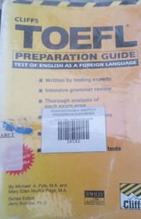 Image of CLIFFS TOEFL PREPARATION GUIDE