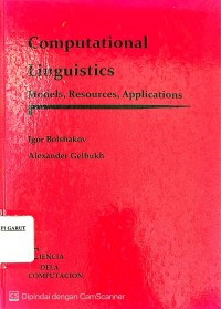 Image of Computational Linguistics: Models, Resources, Applications