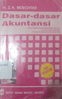 Image of Dasar-Dasar Akuntansi