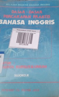 Image of Dasar dasar percakapan praktis bahasa inggris