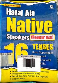 Image of Hafal Ala Native Speakers 16 Tenses