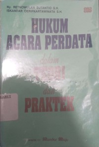 Image of Hukum Acara Perdata Dalam Teori Dan Praktek