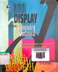 Image of Huruf Display dengan Komputer & Manual