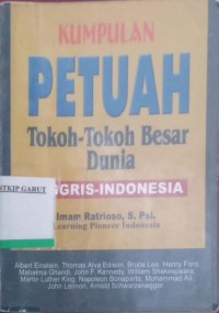 Image of Kumpulan Petuah Tokoh Tokoh Besar Dunia