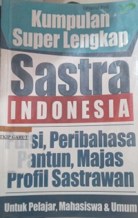 Image of Kumpulan Super Lengkap Sastra indonesia