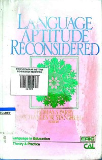 Image of Language Aptitude Reconsidered