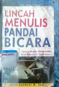 Image of Lincah menulis Pandai Bicara