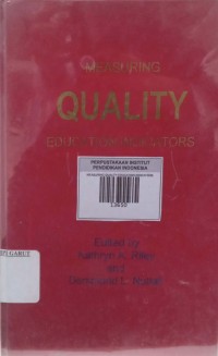 Image of MEASURING QUALITY EDUCATION INDICATORS