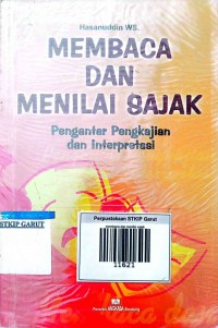 Image of Membaca dan Menilai Sajak
