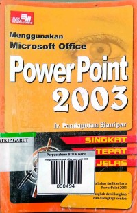 Image of Menggunakan Microsoft Office Power Point 2003