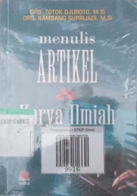 Image of Menulis Artikel dan Kerja Ilmiah