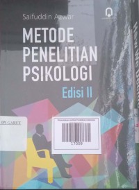 Image of Metode Penelitian Psikologi