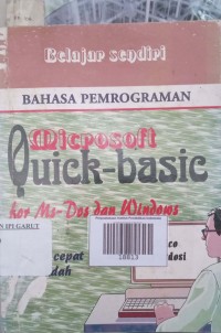 Image of microsoft quick-basic for ms-dos dan windows