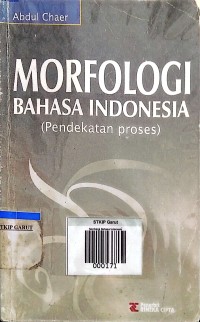 Image of Morfologi Bahasa Indonesia