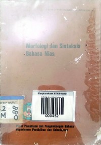 Image of Morfologi dan Sintaksis Bahasa Nias