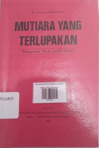 Image of Mutiara Yang Terlupakan