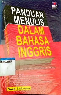 Image of Panduan Menulis dalam Bahasa Inggris