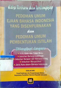 Image of pedoman umum Ejaan bahasa indonesia yang Di sempurnakan