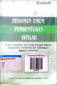 Image of Pedoman Umum Pembentukan Istilah