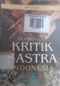 Image of Pembinaan Kritik Satra Indonesia