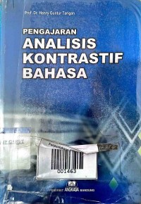 Image of PENGAJARAN ANALISIS KONTRASTIF BAHASA