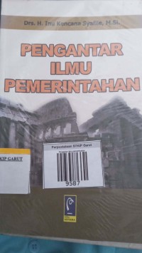 Image of Pengantar ilmu pemerintahan