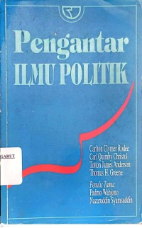 Image of Pengantar Ilmu Politik