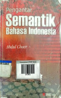Image of Pengantar Semantic Bahasa Indonesia