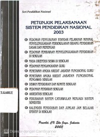 Image of Petunjuk Pelaksanaan Sistem Pendidikan Nasional 2003