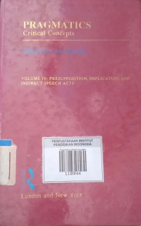 Image of Pragmatics Critical Concepts