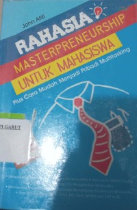 Image of Rahasia Masterpreneuship untuk mahasiswa