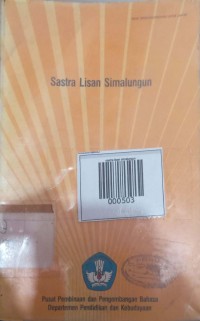 Image of Sastra Lisan Simalungun