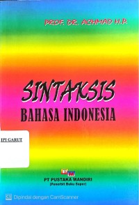 Image of Sintaksis Bahasa Indonesia
