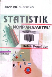 Image of Statistik Nonporametis untuk penelitian