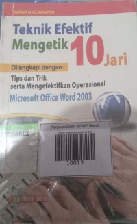 Image of Teknik Efektif Mengetik 10 Jari