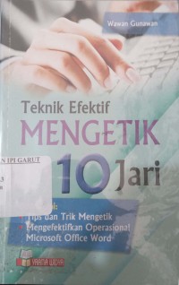 Image of Teknik mengetik sepuluh jari